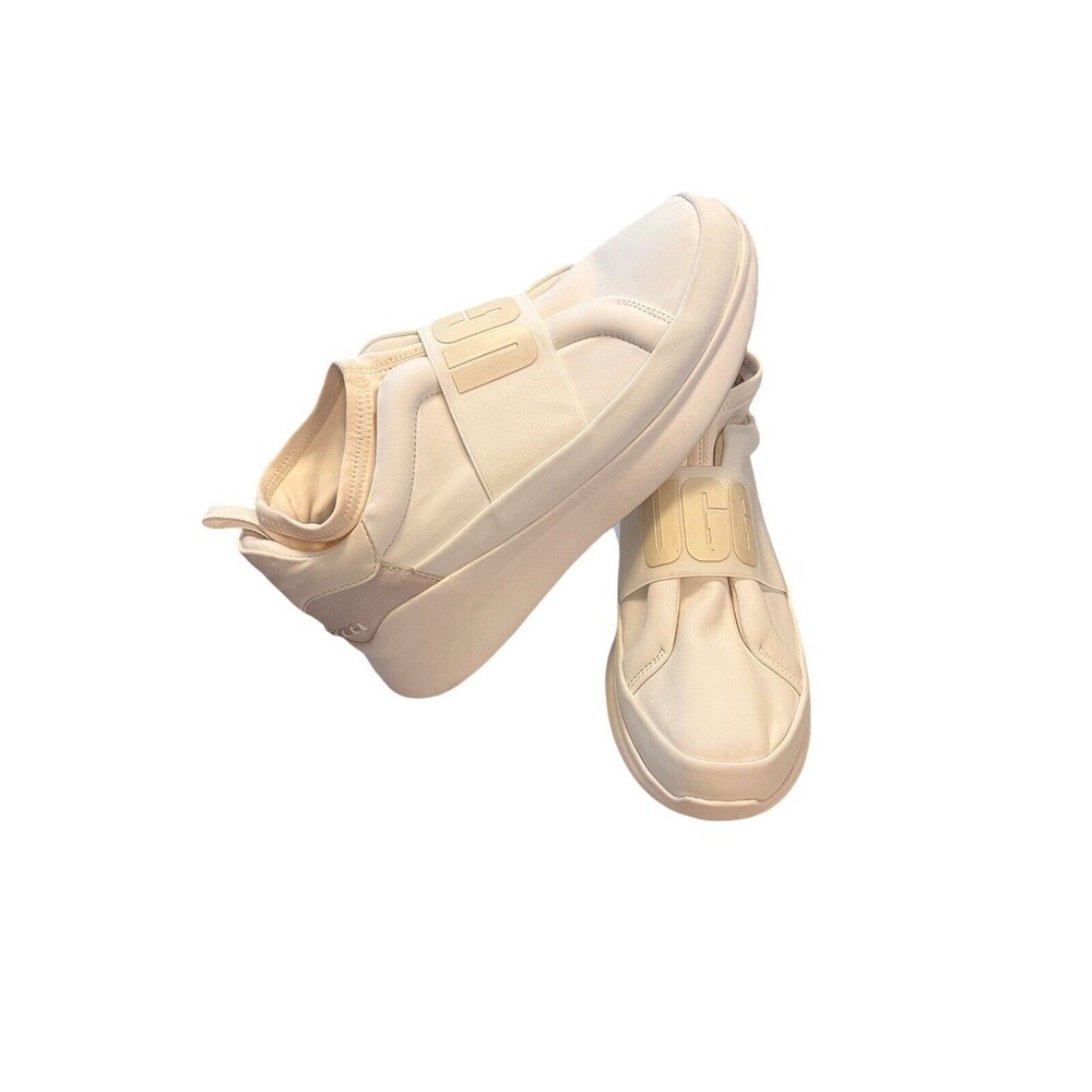 UGG Women's Neutra‎ Neoprene Sneakers CD4 Coconut Milk White Size 10 1095097